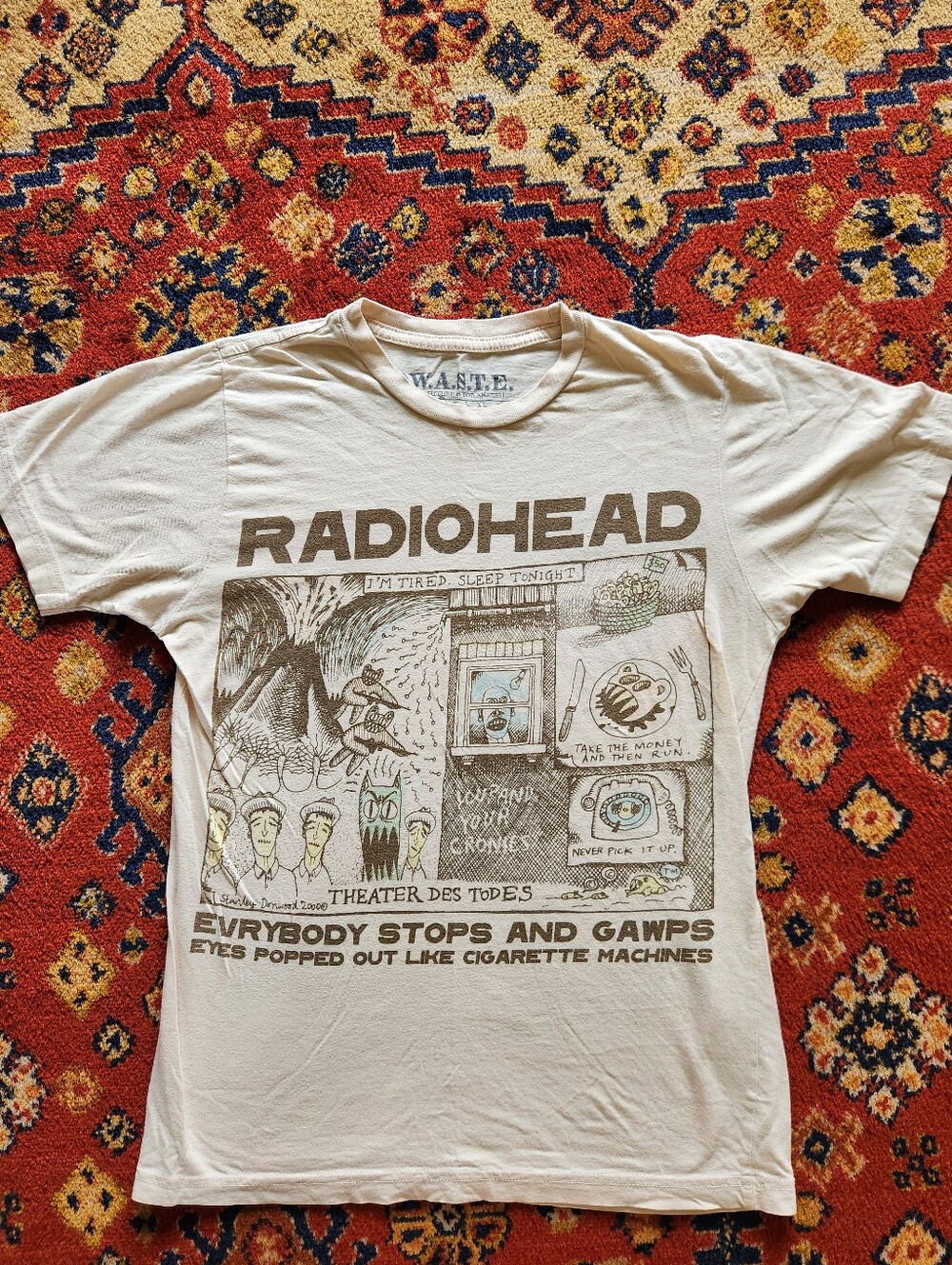 Vintage Radiohead Kid A T Shirt From W.A.S.T.E.